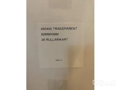 Ca 39 x 36 st transparent tejp
